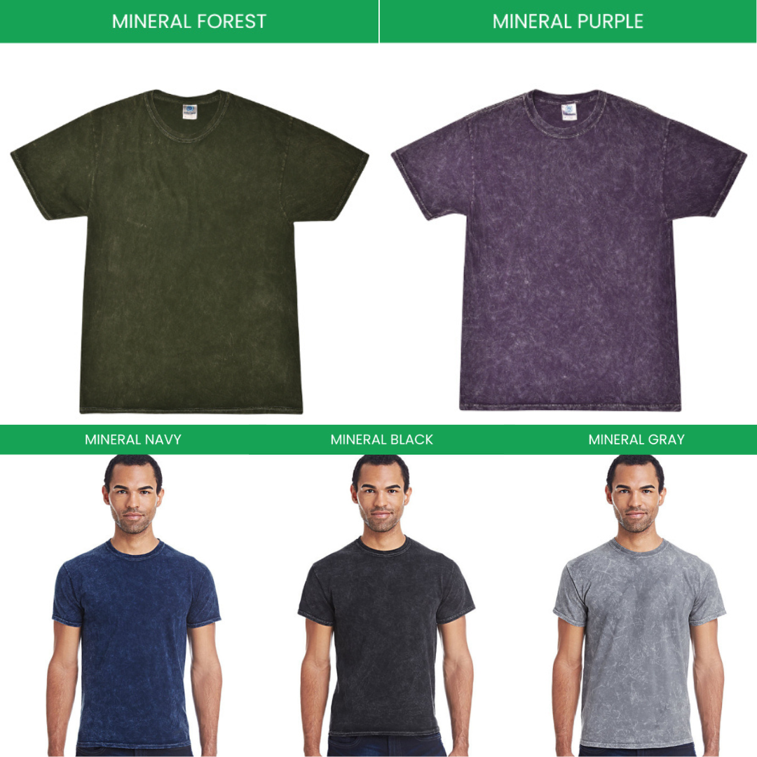 Mineral Wash T shirt Color Chart - Danganronpa Gifts