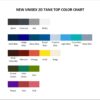 tank top color chart - Danganronpa Gifts